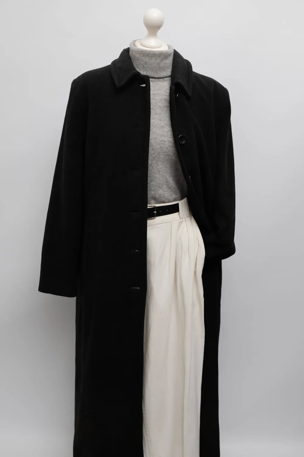 WOOL CASHMERE CLEAN LONG COAT