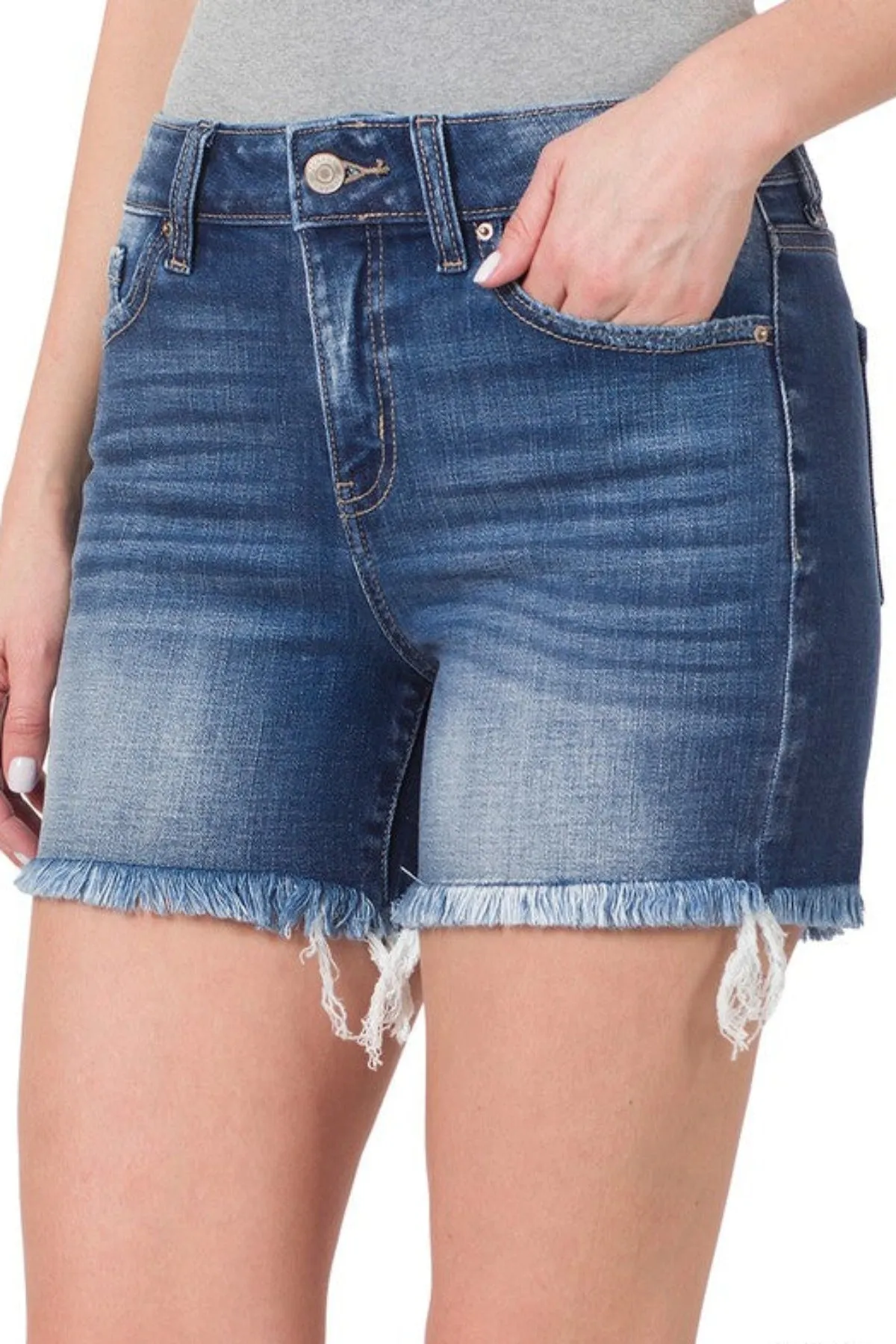 ZENANA: DENIM DAZE SHORTS