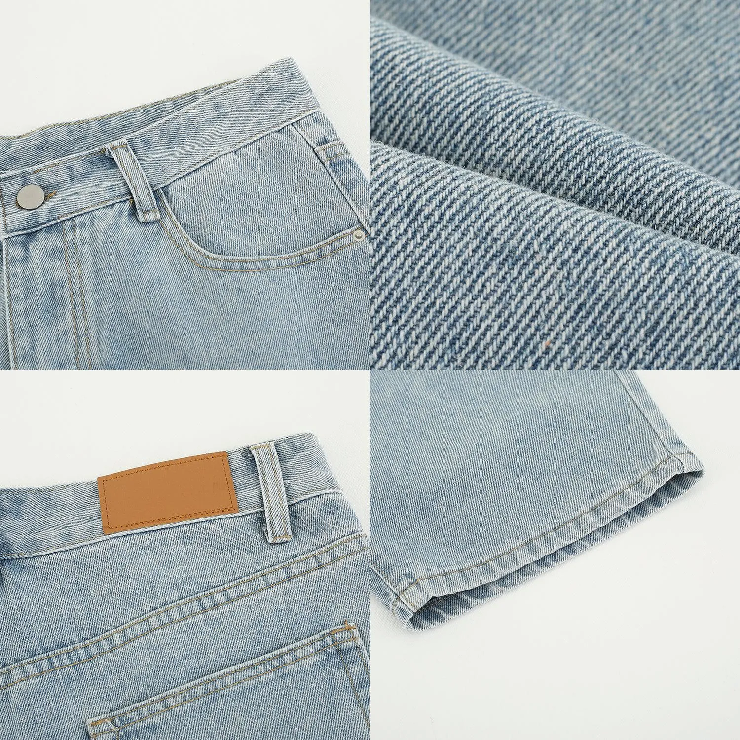 Zhou Casual Washed Regular Jeans