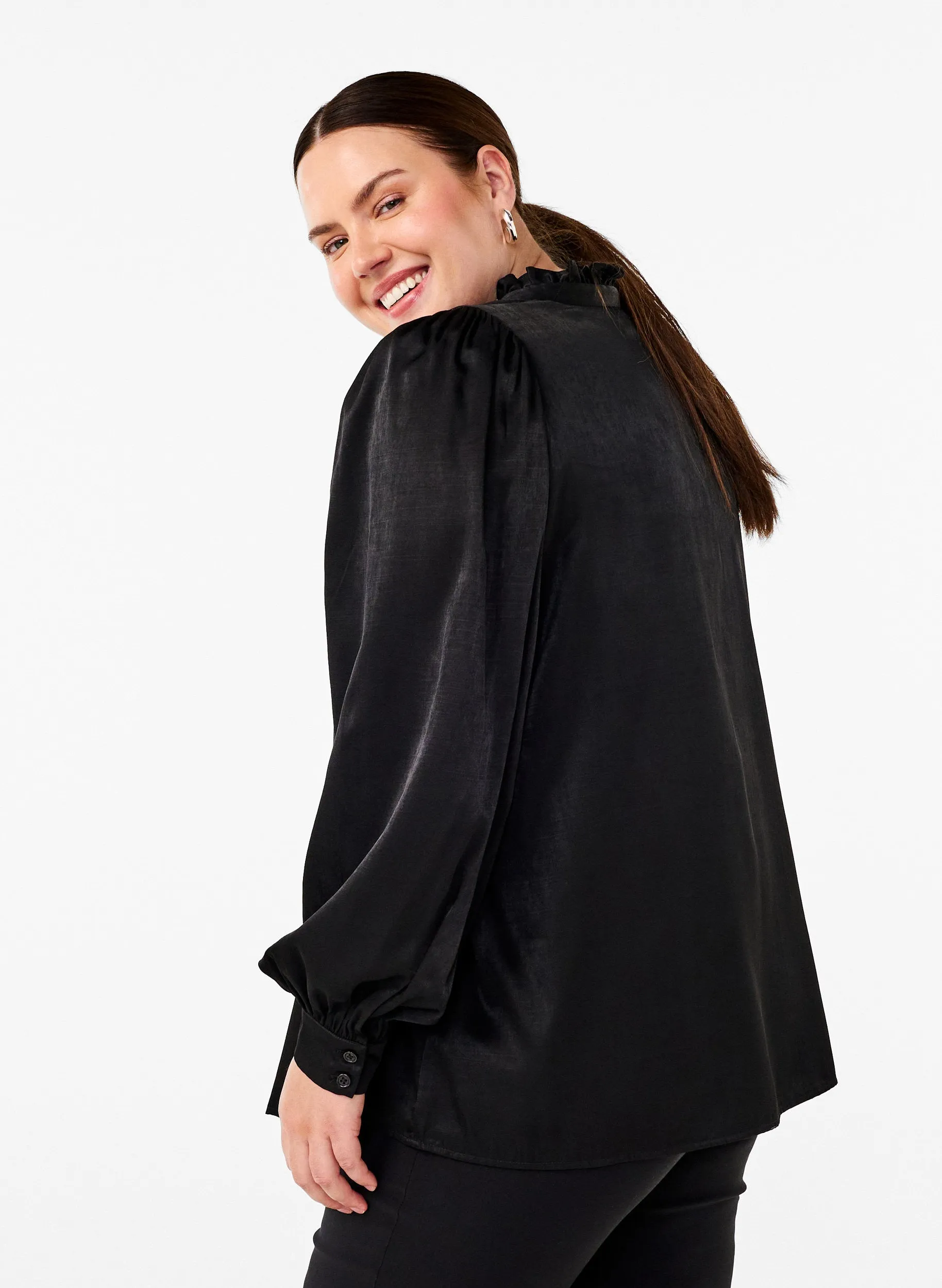 Zizzi Mallica Blouse in Black