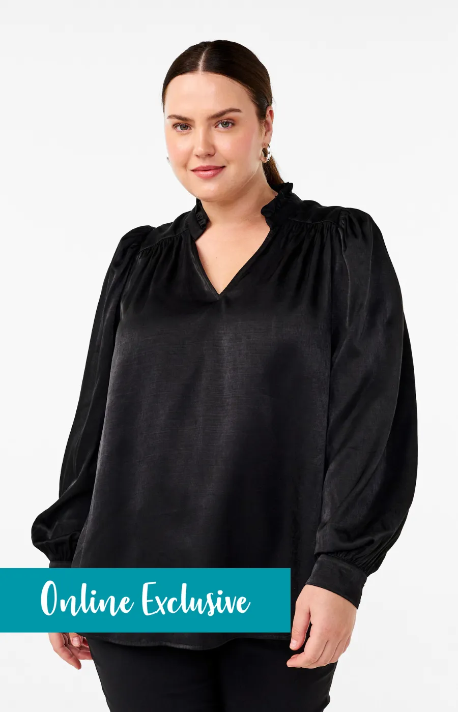 Zizzi Mallica Blouse in Black