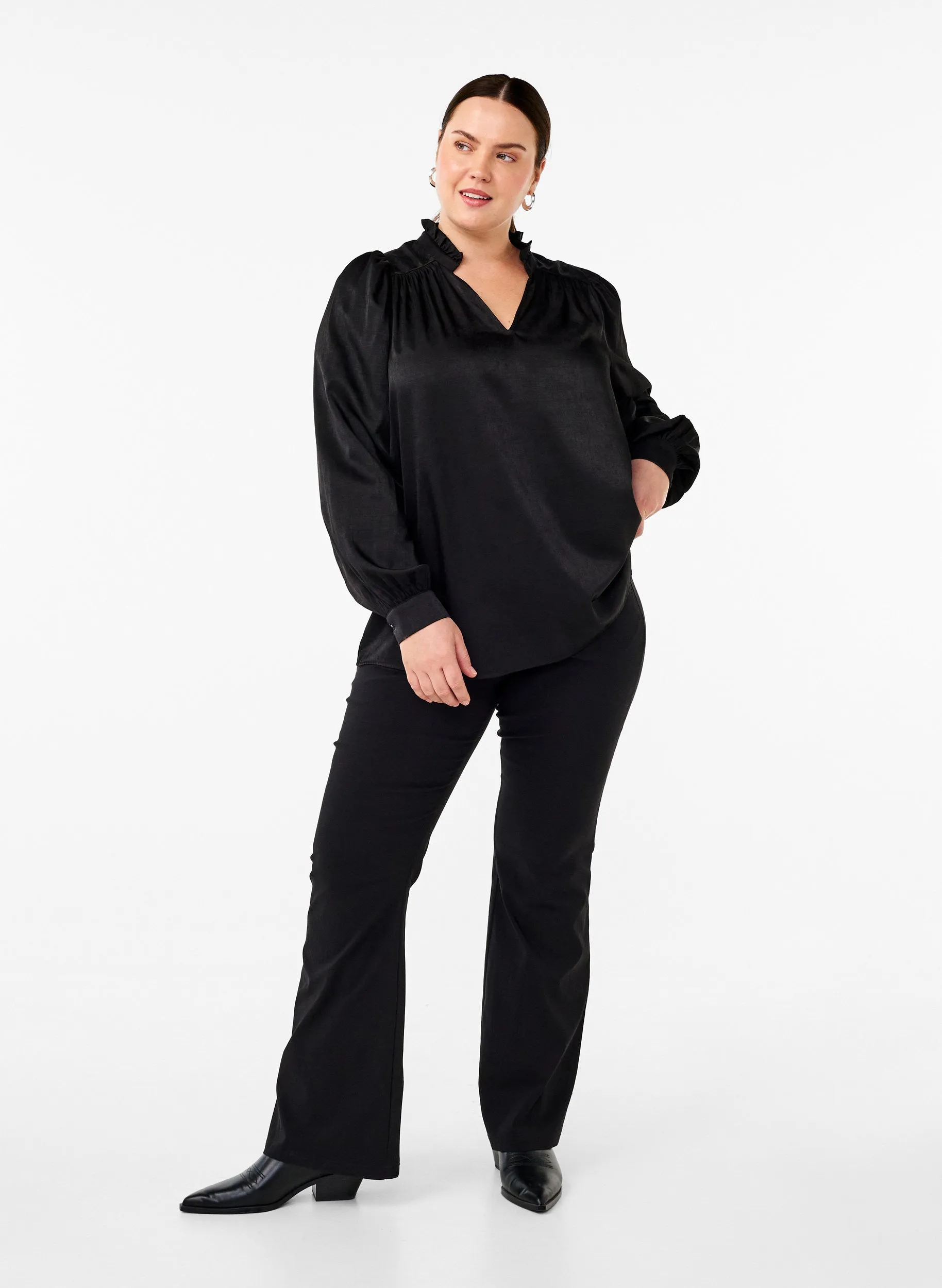 Zizzi Mallica Blouse in Black